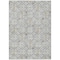 Homeroots 3' X 5' Gray Ivory And Brown Floral Washable Indoor Outdoor Area Rug 595955 - alternate 1