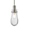 Besa Lighting Wish Cord Pendant, Clear, Satin Nickel Finish, 1x3W LED Edison 1JT-WISHCL-EDIL-SN - alternate 1