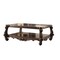 Homeroots 59" Brown Solid Wood And Solid Wood And Polyresin Coffee Table With Shelf 572269 - alternate 5