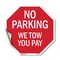 Signmission No Parking We Tow You Pay, 18 Inch X 18 Inch, Vinyl Decal OC-D-18-73 - alternate 1