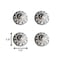 Homeroots 1.5" X 1.5" X 1.5" Hues Of Gray Cream And Silver Knobs, 8PK 321693 - alternate 5