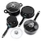 Gibson Home Newton 7 Piece Carbon Steel Cookware Set in Black 127752.07 - alternate 9