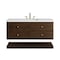 James Martin Vanities Allamari 48" Single Vanity, Sable w/ 3 CM White Zeus Silestone Top D640-V48-SBL-WWZ - alternate 1