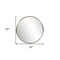 Homeroots 32" Antiqued Brushed Brass Round Wall Mirror 401208 - alternate 7