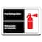 Signmission Fire Extinguisher Bilingual 7inx10in Plastic Safety ansi osha, ANSI-710 Fire Extinguisher Bilingual ANSI-710 Fire Extinguisher Bilingual - alternate 1