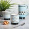 Mr. Coffee Primevalley 4 Piece 14 Ounce Stackable Assorted Wax Relief Triangle Design Mug Set 136957.04R - alternate 6