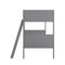 Flash Furniture Dallas Bunk Bed Twin Over Twin, Convertible Slatted Solid Wood Bunk Bed Frame w/Ladder, Gray MG-0900-31-TTB-GY-GG - alternate 9
