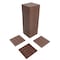 Edendirect 1 ft. x 1 ft. Quick Deck Composite Interlocking Deck Tile in Brown-6 44 sq. ft. per Box ED-W206P151693 - alternate 9