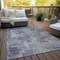 Homeroots 9' X 12' Purple And Green Abstract Washable Indoor Outdoor Area Rug 564285 - alternate 9