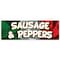 Signmission Sausage And Peppers, 24 Inch, Banner B-72-30422 - alternate 1
