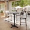 Flash Furniture 36" Round Tabletop, Seamless Surface Technology, Gray Faux Concrete, 30"x30" Black Bar Height X-Base ST-RD36-CMGY-T3030B-GG - alternate 8