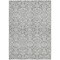 Homeroots 5' X 8' Gray And Ivory Damask Washable Indoor Outdoor Area Rug 595152 - alternate 7