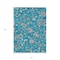 Homeroots 5' X 8' Teal Blue Ivory And Pink Floral Washable Indoor Outdoor Area Rug 597849 - alternate 9