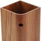 Homeroots Designer Genuine Teak Waste Basket 475863 - alternate 9