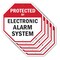 Signmission Protected By Electronic Alarm Syste, 10 inch X 10 inch, Aluminum Metal Signs, 5PK OC-A-5Pack-10-183 - alternate 1