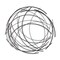 Homeroots 26" X 26" Black Metal Abstract Lines Round Hanging Dimensional Sculpture 483356 - alternate 7