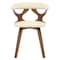 Leisuremod Modern Wooden Dining Chair, Walnut Frame in Taupe Klyne Collection KCWN-22TP - alternate 9
