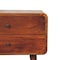 Homeroots 24" Chestnut Solid Wood Two Drawer Nightstand 651536 - alternate 16