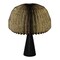 Jonathan Y Sylvie 16" Modern Minimalist Paper Pleated Shade Mushroom Accent LED Table Lamp, Black JYL9106A - alternate 7