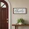 Homeroots 12" X 28" Brown And White Family Wood Wall Decor 636020 - alternate 4