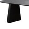 Homeroots 79" Black Wood Double Pedestal Base Oval Dining Table 720662 - alternate 5
