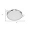 Homeroots 12in Silver Round Stainless Steel Serving Tray With Handles 517542 - alternate 4