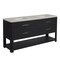 James Martin Vanities Lucian 72" Double Vanity, Carbon Oak, w/ 3 CM Siberian Silestone Widespread Top D704-V72-CBO-WSFR - alternate 8