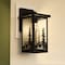 Vaxcel Acadia Matte Black Rustic Outdoor Wall Sconce Light, Clear Seeded Glass T0811 - alternate 8