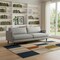 Homeroots 90" Gray Fabric Sofa With Brown Legs 640969 - alternate 6