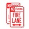 Signmission Colorado Fire Lane With Bidirectional Arrow, 12'' X 18'' 2 Signs, Heavy Gauge Aluminum, 2PK A-1218-2PACK-24255 - alternate 1