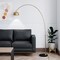 Leisuremod Arco Arched Floor Lamp 75.6in Height with Black Round Marble Base and Metal Dome Lamp Shade, Gold ALBL-BGG-13GG - alternate 9
