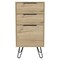 Homeroots 18" Natural Three Drawer Standard Chest 544034 - alternate 1