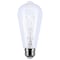 Satco 6W LED Reminiscent Flex Gray Filament ST19 Loop Medium Base 2700K CCT Clear 120 Volt S10525 - alternate 5
