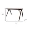 Homeroots 53" Walnut Wood Trestle Base Dining Table 716287 - alternate 3