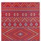 Homeroots 9' X 12' Red Geometric Machine Braided Distressed Area Rug With UV Protection 555595 - alternate 5