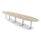 Skutchi Designs 16 Person Conference Table With Power Unit | 18' Oval Table | Harmony Series HAR-OVL-48X216-T-K525-ESIL - alternate 1
