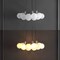 Jonathan Y Aubrey 24" 3-Light Mid-Century Glam Frosted Glass Orb LED Chandelier, White/Brushed Nickel JYL1329A - alternate 9