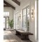 Z-Lite Meridian Brushed Nickel 2 Light Wall Sconce 3053-2SS-BN - alternate 7