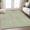 Homeroots 3' X 5' Green And Ivory Geometric Washable Indoor Outdoor Area Rug 595547 - alternate 8