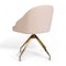 Martha Stewart Sora Upholstered Stationary Office Chair in Conch Shell/Polished Brass CH-222119-PK-GLD-MS - alternate 10