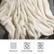 Lavish Home Faux Fur Blanket 60x80-Inch Queen Size Throw Blanket with Plush Faux Fur Front and Mink Back, Cream HT-THROW2-CRM - alternate 7
