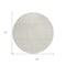 Homeroots 8' Ivory And Beige Round Chevron Washable Indoor Outdoor Area Rug 612270 - alternate 7