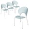 Leisuremod Opulent Modern Plastic Dining Side Chair with Chrome Metal Legs in Smoke, 4PK OC20TGR4 - alternate 1