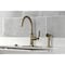 Kingston Brass Single-Handle Kitchen Faucet with Brass Side Sprayer, Antique Brass KS2433KL - alternate 6