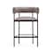 Manhattan Comfort Onda Metal Vegan Leather Counter Stool in Taupe CS1637-2 - alternate 8