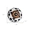 Homeroots Set of Twelve Black White And Copper Ceramic Geometric Drawer Pull Knobs, 12PK 321680 - alternate 8