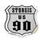 Signmission Sturgis Us 90, 18 inch X 18 inch, Vinyl Decal, 2PK SHI-D-2PACK-18-481 - alternate 1