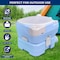 Serenelife 4 Gal Portable Camping Toilet For Adults, 100+ Flushes, Porta Potty Camp Toilet with Phone Holder SLCATL220 - alternate 3