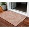 Homeroots 3' X 5' Coral And Pink Oriental Washable Indoor Outdoor Area Rug 603803 - alternate 1