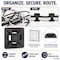 Kable Kontrol Adhesive Cable Tie Mounts, 1/2" Sq, UV Black Nylon, PK100 CT282 - alternate 5